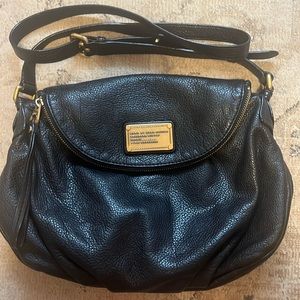 Marc Jacobs Natasha Leather Black Crossbody Purse Bag